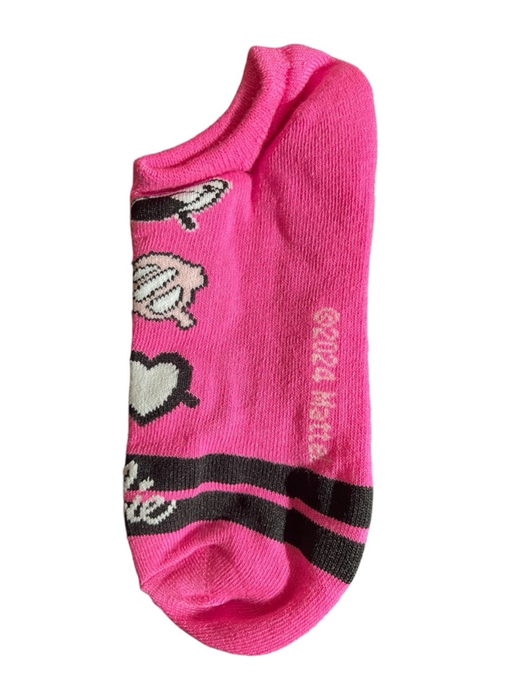 Barbie Gray and Hot Pink No-Show Sock Set - Picture 2 of 5